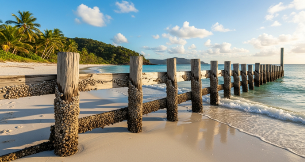 Whitsundays beach fence