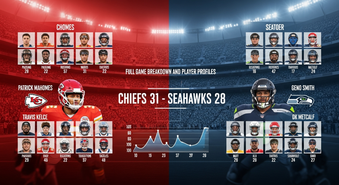 kansas city chiefs vs seahawks match player stats