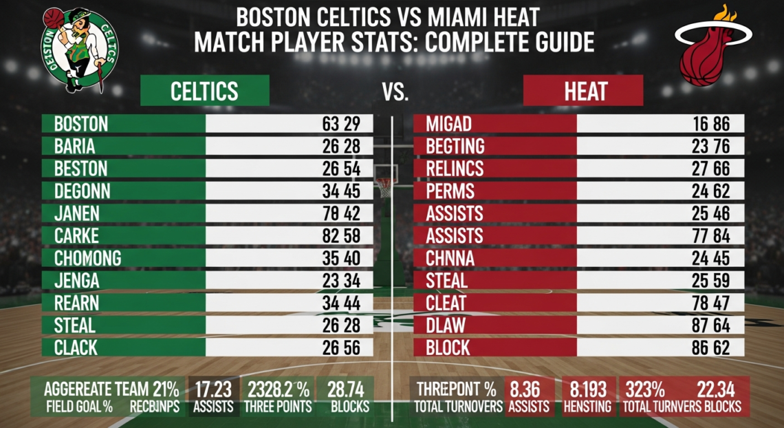 Boston Celtics vs Miami Heat Match Player Stats