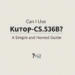 Can I Use Kutop-CS.536B
