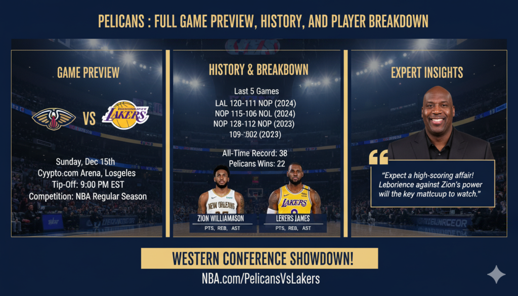 Pelicans vs Lakers: Full Game Preview, History, and Player Breakdown