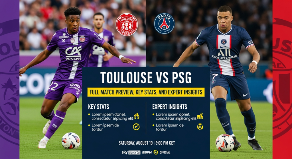 Toulouse vs PSG: Full Match Preview, Key Stats, and Expert Insights