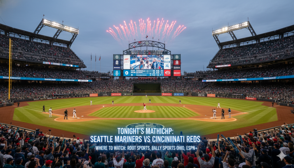 Where to Watch Seattle Mariners vs Cincinnati Reds: Live Stream & TV Channels